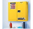 Justrite 20-Gallon Manual-Close Wall-Mount Cabinet - Red